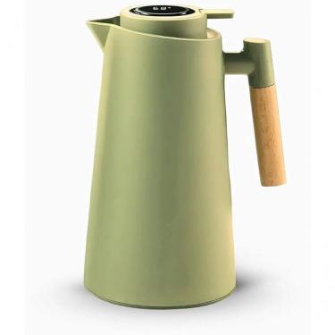 Imagem de Garrafa Térmica Com Termômetro 1l - Verde Claro