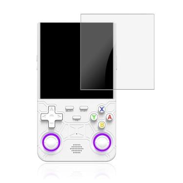 Imagem de NOUKAJU Protetor de tela para console de jogos R36Ultra, vidro temperado HD, dureza 9h, arranhões, anti-impressão digital, protetor de filme de vidro temperado para console de jogos portátil Anbernic