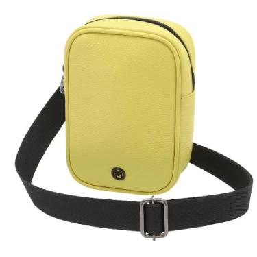 Imagem de Bolsa Feminina Crossbody De Couro Mariart Lolla Pop Amarelo