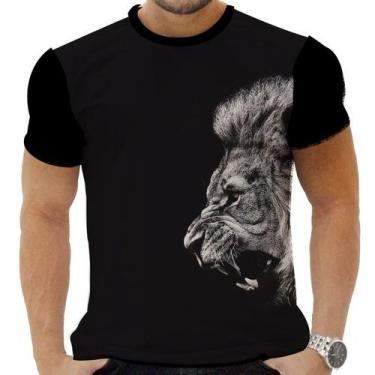 Imagem de Camiseta Camisa Personalizada Animal Felino Leão Selva 2 - Obds Co, IN