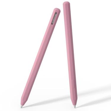 Imagem de Capa de silicone para Samsung Galaxy Tab S11/S11 Ultra S Pen 2025, capa protetora com design integrado, suporte antiderrapante para Galaxy Tab S11/S11 Ultra S Pen (rosa)