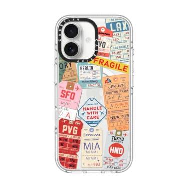 Imagem de CASETiFY Capa transparente para iPhone 17 [não amarela/Magsafe/2 m. Proteção contra quedas de grau militar 3X] - AirTags - Transparente