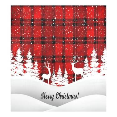 Imagem de SEHANY Capa magnética para lava-louças de árvore de Natal, adesivos magnéticos para decoração de Natal antiarranhões para painel de geladeira e lava-louças, decoração de Natal de cozinha doméstica 58