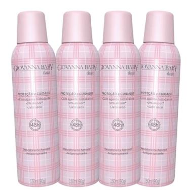 Imagem de 4 Desodorante Aerosol Antiperspirante Giovanna Baby Classic