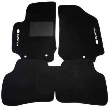 Imagem de Tapete Automotivo Creta Carpete Luxo 11mm Preto - Tapecars