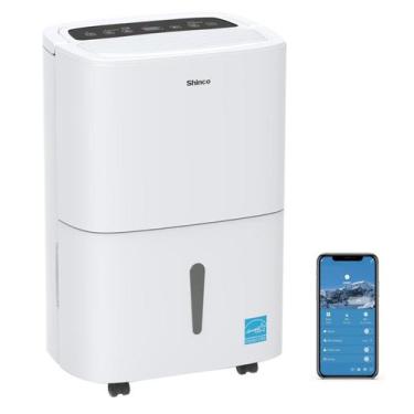 Imagem de Desumidificador Shinco 7000 pés quadrados, bomba WiFi, tanque 7L Energ