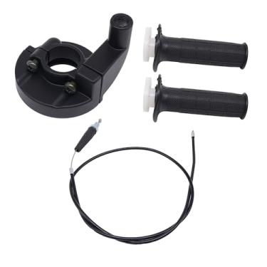 Imagem de OXCANO Conjunto de acelerador giratório e cabo do acelerador de 91.4 cm compatível com Yamaha SSR Coolster Roketa SDG NST X-Treme 50cc 70cc 110cc 125cc motor Dirt Bikes Pit Bike