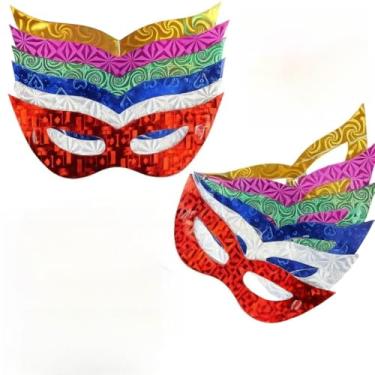 Imagem de Kit Festa, Mascara Baile de Mascara, Kit 20/50/100 MáScaras de Carnaval Sortidas Carnaval Festa Balada(20 Máscaras)