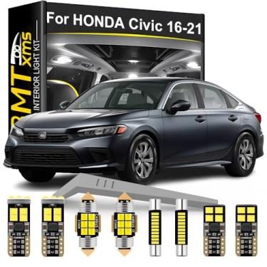 Imagem de Kit de luz interior LED de substituição para HONDA Civic 10th Sedan Coupe Hatch 2016 2017 2018 2019 2020 2021