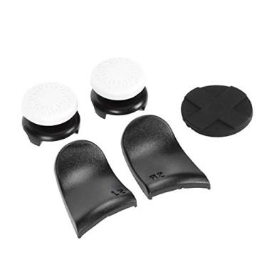 Imagem de KIMISS 5 Em 1 Polegar Stick Grip Chave Tampa do Joystick e Extensor de Gatilho L2/r2 para Controlador -controle e Conforto Aprimorados (Branco)