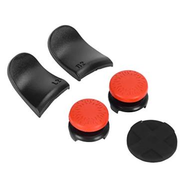 Imagem de KIMISS 5 Em 1 Polegar Stick Grip Chave Tampa do Joystick e Extensor de Gatilho L2/r2 para Controlador -controle e Conforto Aprimorados (Vermelho)