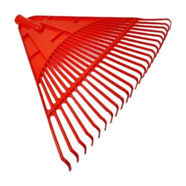 Imagem de Gralara Cabeça de ancinho para folhas de jardim, removedor de folhas e grama para uso agrícola, Vermelho