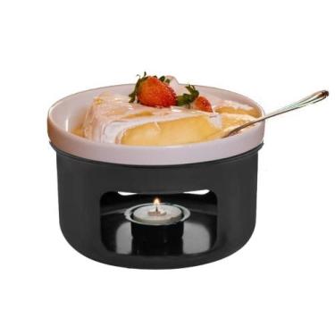 Imagem de Aparelho De Fondue Para Queijo Brie Prato De Cerâmica Porcenala Com Es