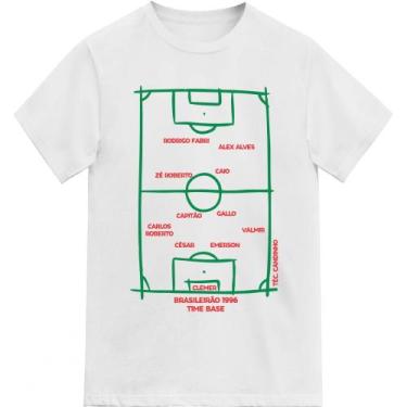 Imagem de Camiseta Lusa Brasileirão 1996 - Novomanto, Branco, EGG