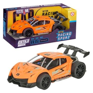 Imagem de Carrinho Fricção Som e Luz Corrida Sport Brinquedo Menino - My Fun