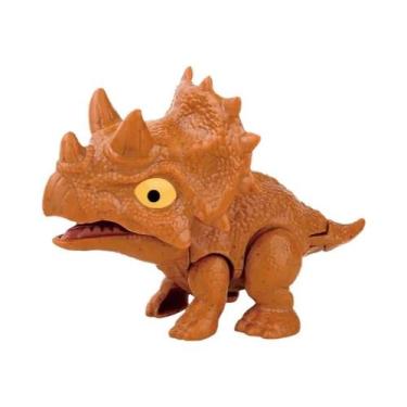 Imagem de Brinquedo Criativo de Dinossauros de Dedo para Crianças - Triceratops 