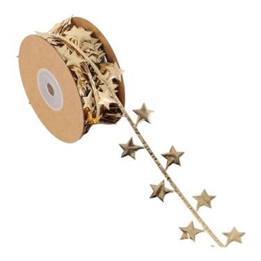 Imagem de Tachiuwa Fita decorativa em formato de estrela, tira de poliéster de 394 polegadas (1 metro), ideal para decoração de festas, artesanato, casamentos e