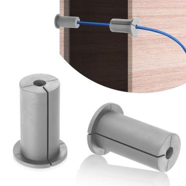 Imagem de Kit de roteamento de 2 peças para Starlink orifício de parede de 2,5 cm, ilhós de parede de silicone, alimentação através de buchas, cabos organizadores, acessórios de montagem para Starlink Ethernet