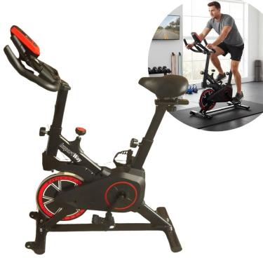 Imagem de Bicicleta Ergométrica Spinning Profissional Mecânica 6 Kg Suporta 120 Kg Importway Iwf016