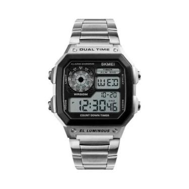 Imagem de Relógio Digital Esportivo Retro À Prova D'Água Para Homens SKMEI 1335,