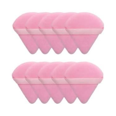 Imagem de Puff De Pó Triangular Macio E Peludo 2/5/10/20 Peças Uso Úmido E Seco 