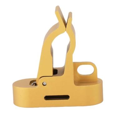 Imagem de Braçadeira magnética de suporte de liga de alumínio forte para 30 60 anéis, acessórios de carrinho de golfe para entusiastas de jogadores de golfe (dourado)