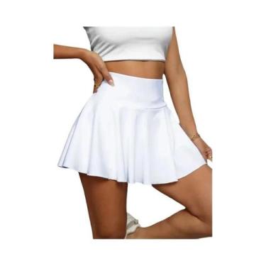 Imagem de Saia De Tênis Plissada De Cintura Alta Para Mulheres, Secagem Rápida, 
