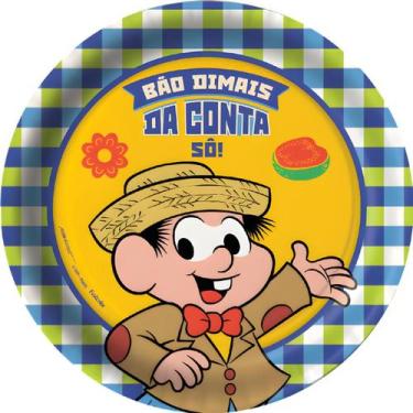 Imagem de Pratos Descartáveis de Papel para Aniversário Comemoração - Arraiá Chi