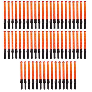 Imagem de Bastao Sinalizador Segurança Kit 75 Unidades Estacionamento Transito Balizador Manobrista Obra