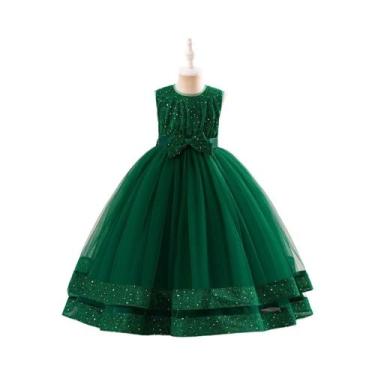 Imagem de Vestido De Festa Longo Sem Mangas Com Lantejoulas Para Meninas Adolesc