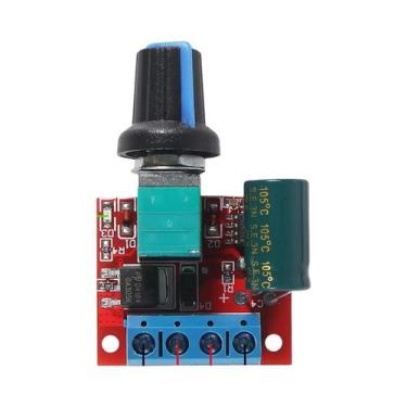 Imagem de Controlador De Velocidade PWM Para Mini Motor DC 5V-35V 5A Módulo De I