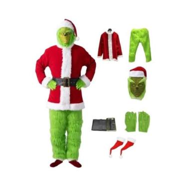 Imagem de Fantasia Do Grinch, Maquiagem De Monstro Verde Para Performance De Pal