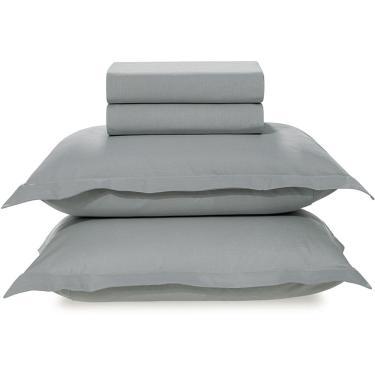 Imagem de Jogo de Cama Karsten Tom 200 Fios 4 Peças Queen Azul