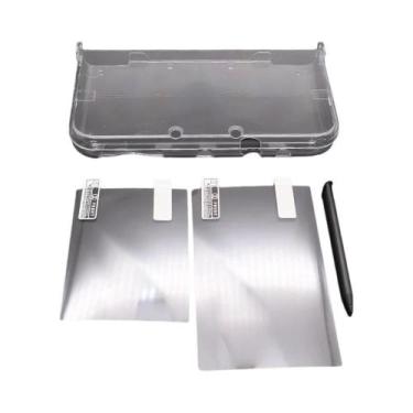 Imagem de Capa Protetora Transparente Para Novo 3DS XL LL Com Película De Tela E