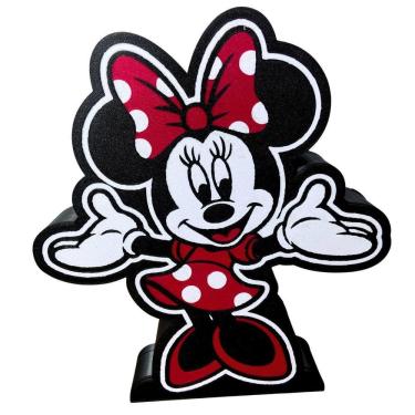 Imagem de Luminária Abajur De Led 3D Minnie Decoração