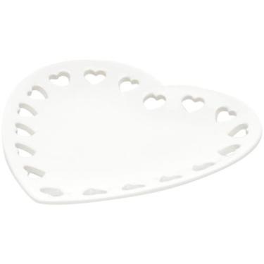 Imagem de Porta Anéis de Ceramica Coração Branco 8370 Lyor