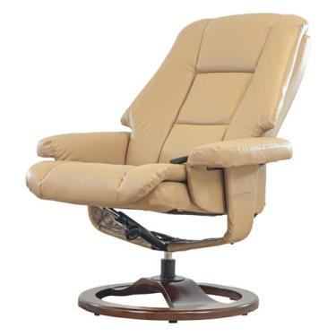 Imagem de Poltrona de Massagem Reclinável Brisa Domi Design PU Creme com Control