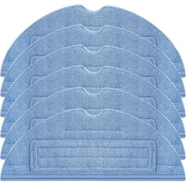 Imagem de Pacote com 6 almofadas de pano para Roborock S7, esfregão de microfibra para Xiaomi para aspirador de pó Roborock S7+/MaxV/Plus/Ultra/S8/S8+/T7S/T7S, acessórios reutilizáveis e laváveis