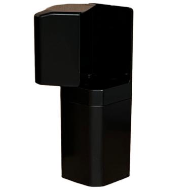 Imagem de Porta Escovas e Creme Dental OEM para Organização de Higiene Bucal com Encaixe Adesivo Plástico Preto 21cm