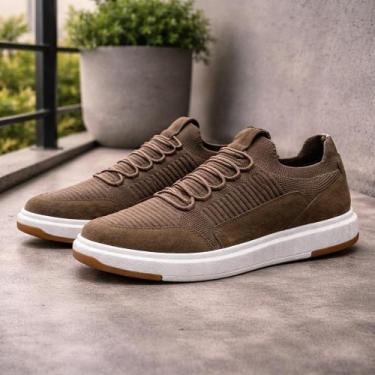 Imagem de Tênis Masculino Casual Knit Confortável Leve Respirável Dia a Dia - ro