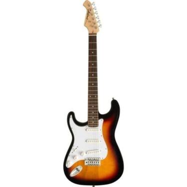 Imagem de Guitarra Elétrica Pro II STG-003-M LH para Canhoto 3 Tone Sunburst Aria Guitars