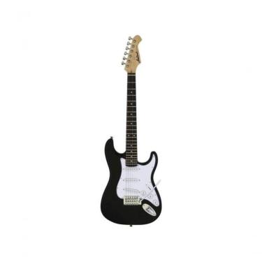 Imagem de Guitarra Elétrica Pro II STG-Mini com 3 Captadores Single Coil e Ponte VFT-1 Tremolo Black Aria