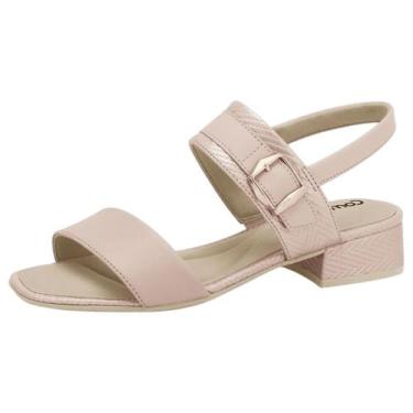 Imagem de Sandalia Feminina Salto Baixo Bloco Facil Calce Comfortflex, Ballet, 3