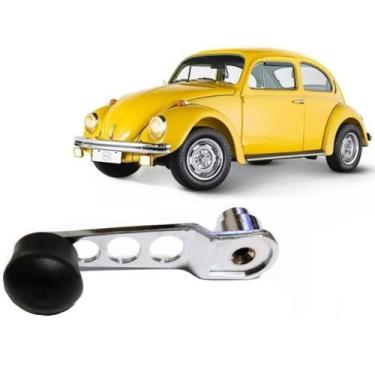 Imagem de Manivela Reguladora Do Vidro Cromada Fusca Gol Voyage Quadrado Santana