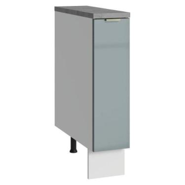 Imagem de Balcão Porta-temperos 20 Cm 1 Porta Branco/cinza Lux Madesa Branco/cin