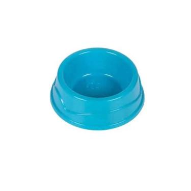 Imagem de Comedouro Simples Plástico Cães e Gatos 150ml - Four Plastic, Azul