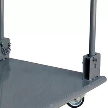 Imagem de Carro Carrinho Carga 150KG Plataforma Aço WM WMP7351RD