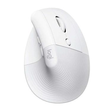 Imagem de Mouse Logitech Ergonomico Vertical Lift Sem Fio Wifi e Bluetooth Branc