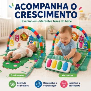 Imagem de Tapete Interativo Musical Infantil Com Piano Para Bebê Macio - IMPORTU