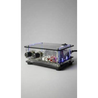 Imagem de Mini Amplificador 20W RMS Stereo Acrílico Fumê - Congratulations Store